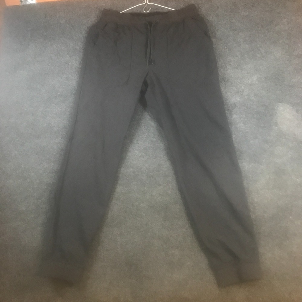 Lululemon ABC Jogger Pants Men Large Dark Gray Drawstring Activewear Tapered Leg